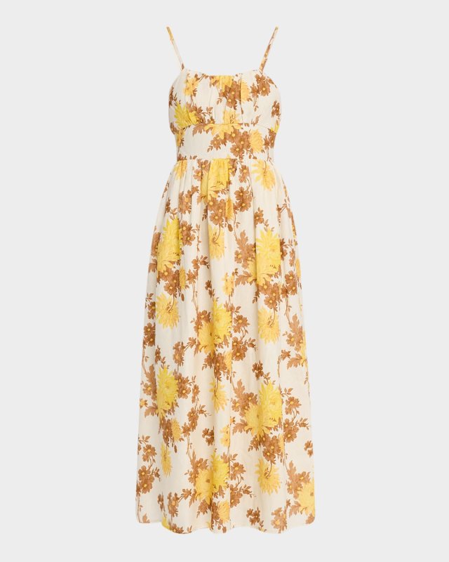 Lora Floral Midi Dress
